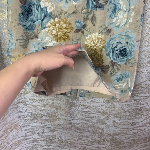 Poly Women’s Floral Print Midi Length Pencil Skirt Size Size EU 40 - Picture 4 of 16